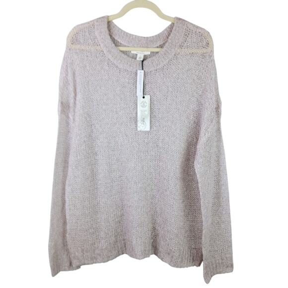 Treasure & Bond x Something Navy SZ L Wool Alpaca Blend Sweater Lilac Blush NWT - Picture 2 of 6